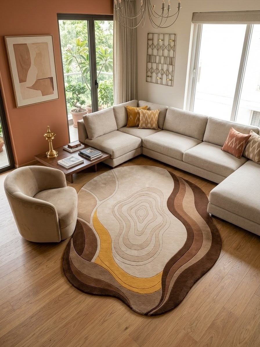 Colorful Indian handicraft textiles